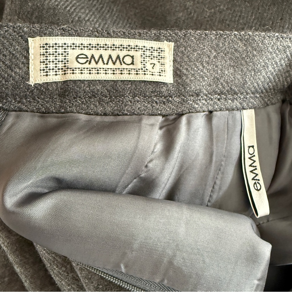 Classic Women's Grey A-Line Wool Blend Skirt Size XS - Picture 11 of 12
